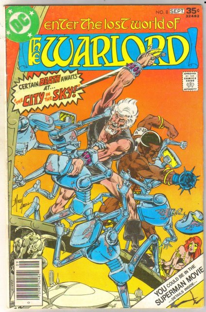 Warlord #8 comic book very good 4.0