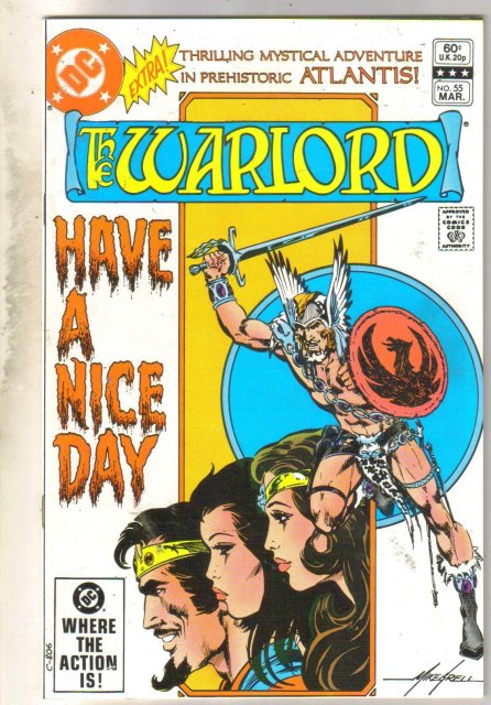 Warlord #55 comic book near mint 9.4