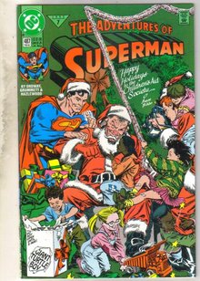 Adventures of Superman #487 comic book near mint 9.4