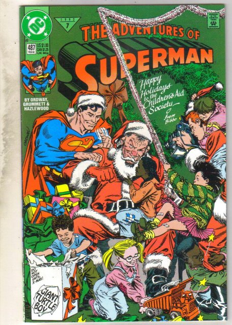 Adventures of Superman #487 comic book near mint 9.4