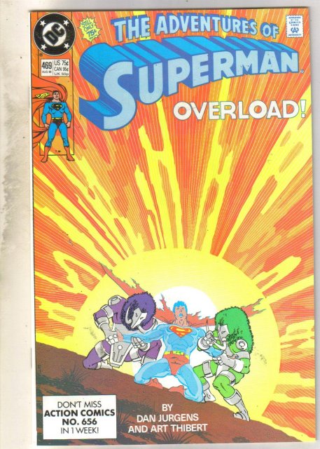 Adventures of Superman #469 comic book near mint 9.4