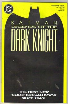 Batman Legends of the Dark Knight #1 comic book near mint 9.4