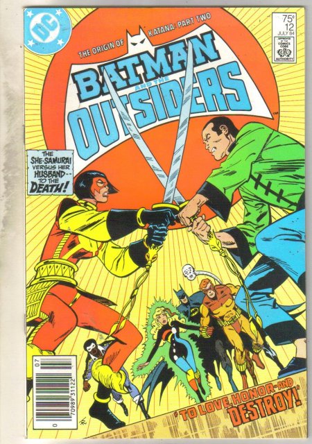 Batman And The Outsiders #12 comic book near mint 9.4