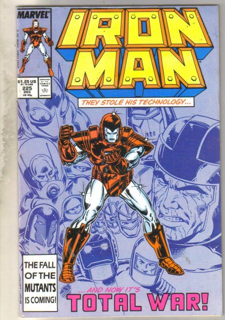 Iron Man #225 comic book very fine 8.0