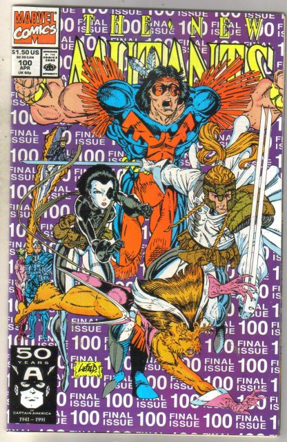 New Mutants #100 comic book very fine 8.0