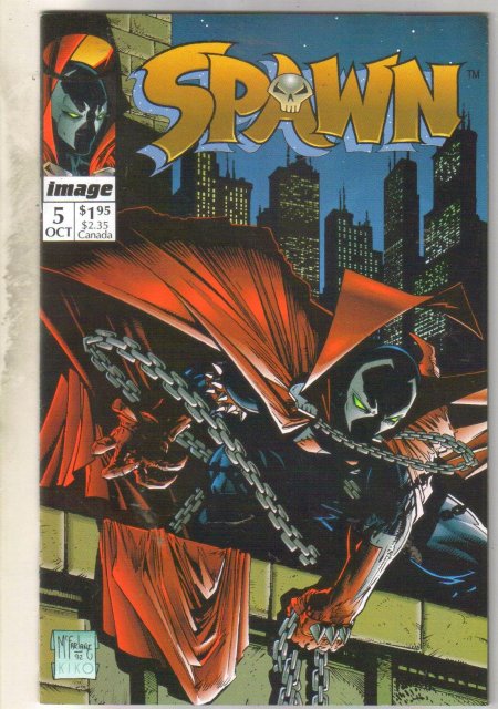 Spawn #5 comic book near mint 9.4