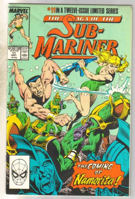 The Saga of the Sub-Mariner #11 comic book near mint 9.4