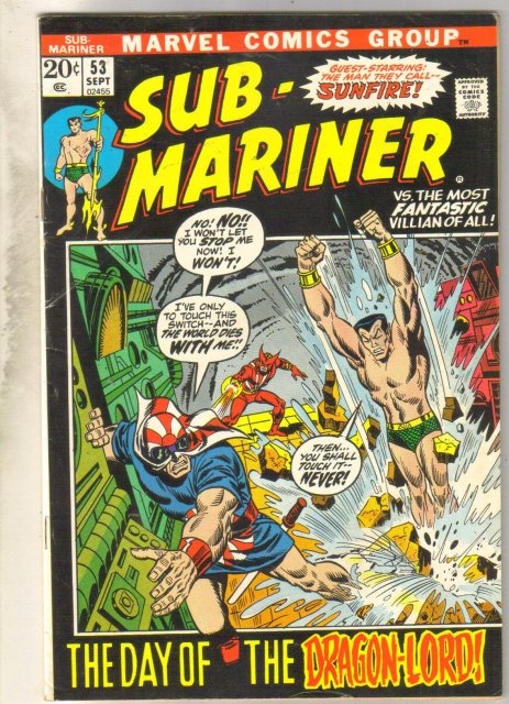 Sub-Mariner #53 comic book fine 6.0
