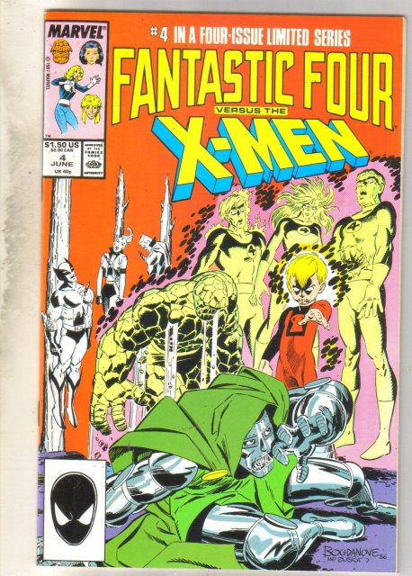 Fantastic Four versus the X-Men #4 comic book near mint 9.4