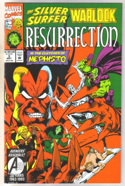 Silver Surfer Warlock Resurrection #3 comic book very fine 8.0