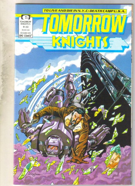 Tomorrow Knights #5 comic book near mint 9.4