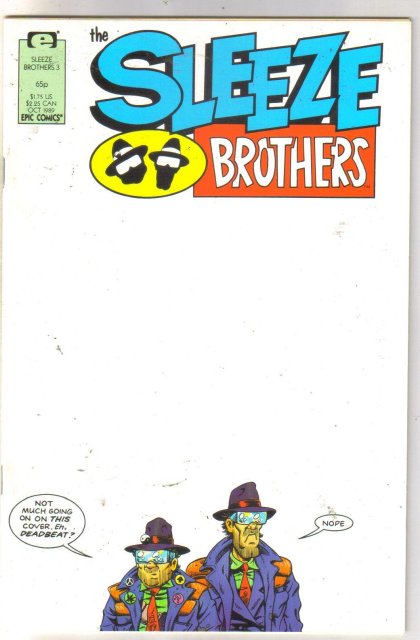 Sleeze Brothers #3 comic book near mint 9.4