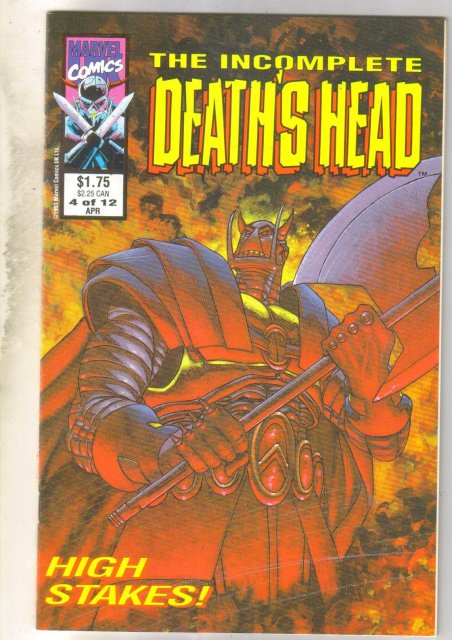 Incomplete Deathshead #4 comic book near mint 9.4
