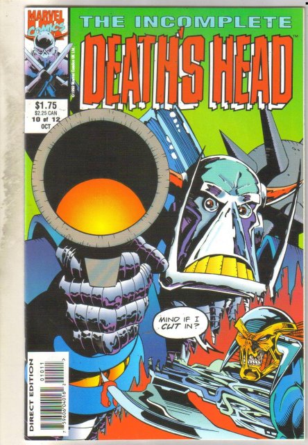Incomplete Death's Head #10 comic book mint 9.8