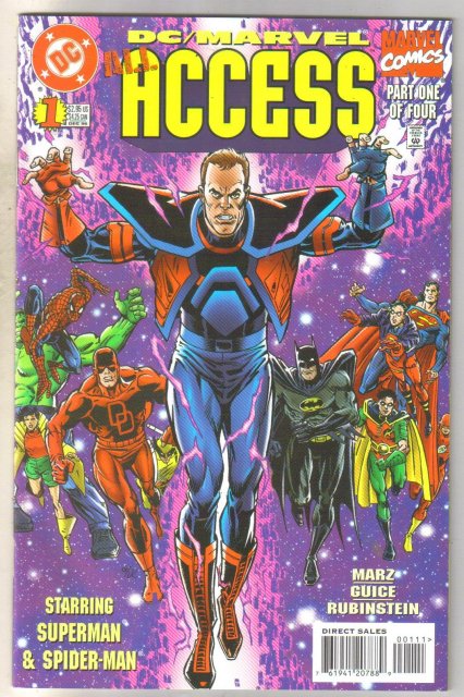 DC/Marvel Access #1 comic book mint 9.8