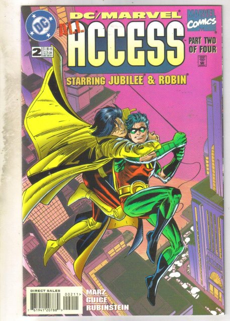 DC/Marvel Access #2 comic book near mint 9.4