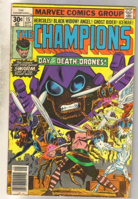 Champions #15 comic book very good 4.0