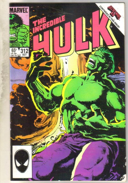 Incredible Hulk #312 comic book near mint 9.4