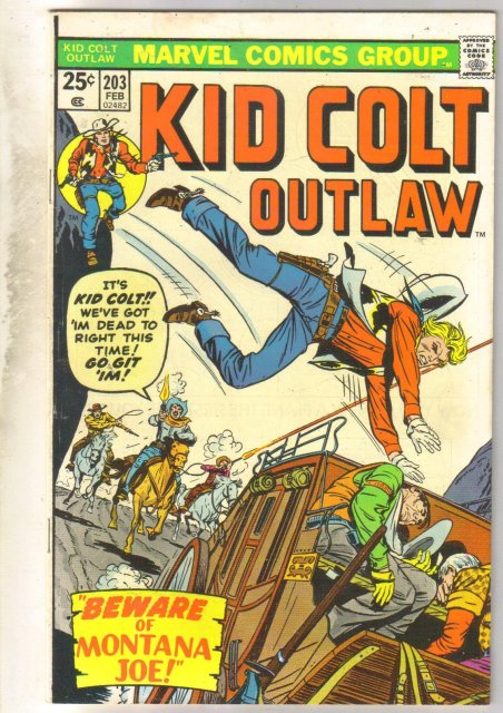 Kid Colt Outlaw #203 comic book very fine/near mint 9.0