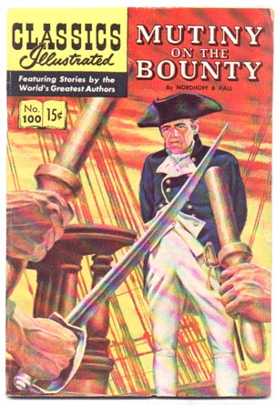 Classics Illustrated #100 hrn#100 vg/fn 5.0 (Mutiny on the Bounty) comic book