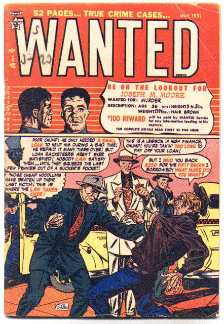 Wanted Comics #37 comic book vg+ 4.5