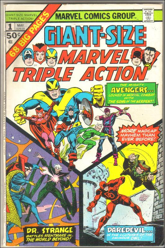 Giant-Size Marvel Triple Action #1 comic book very fine 8.0