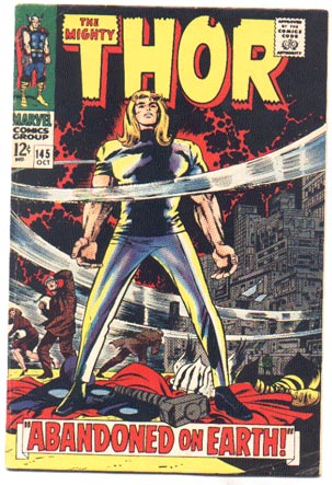 Thor #145 comic book vg+ 4.5