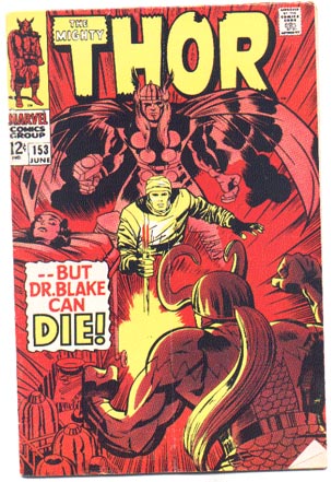 Thor #153 comic book vg/fn 5.0