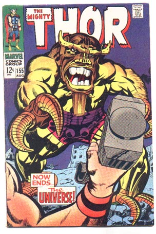 Thor #155 comic book fn 6.0