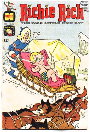 Richie Rich the Poor Little Rich Boy #76 comic book vg 4.0