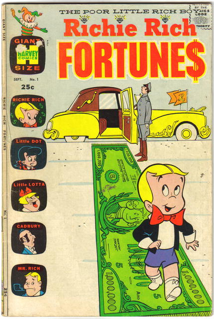 Richie Rich Fortunes #1 comic book vg/fn 5.0