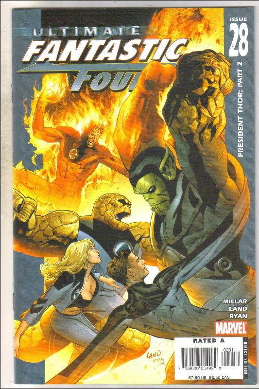Ultimate Fantastic Four #28 comic book near mint 9.4