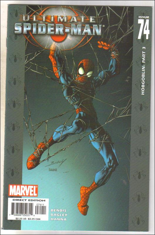 Ultimate Spider-man #74 comic book near mint 9.4