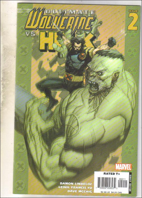 Ultimate Wolverine vs. Hulk #2 comic book near mint 9.4
