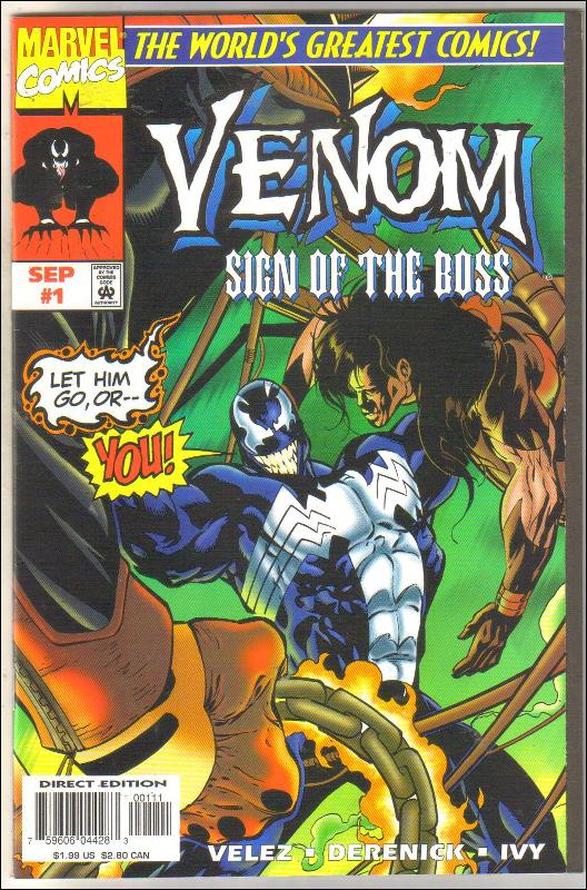 Venom Sign of the Boss #1 comic book near mint 9.4