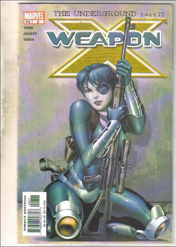 Weapon X #8 comic book fine 6.0