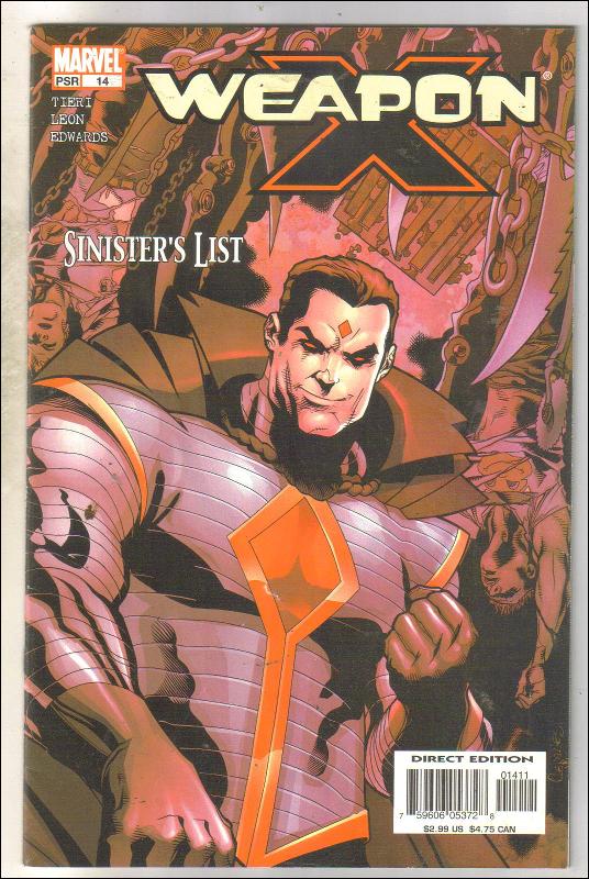 Weapon X #14 comic book very fine 8.0