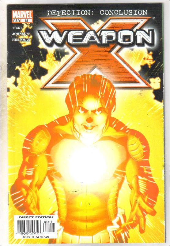 Weapon X #18 comic book fine 6.0