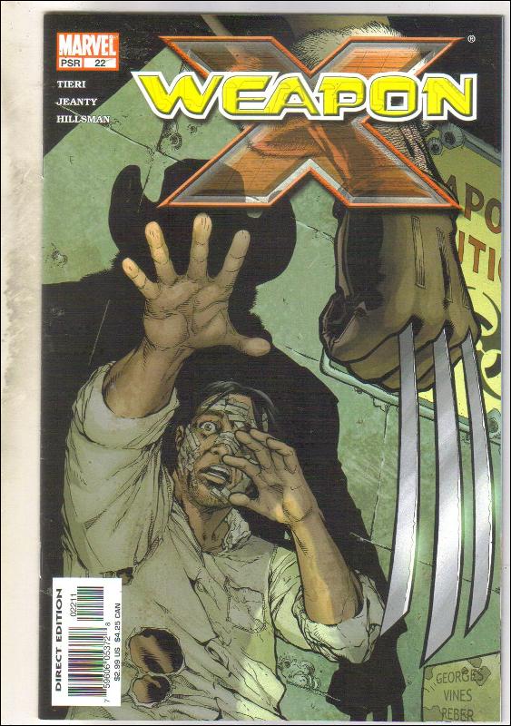 Weapon X #22 comic book near mint 9.4