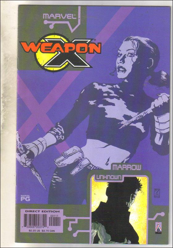 Weapon X The Draft-Marrow #1 comic book near mint 9.4
