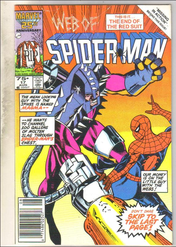 Web of Spider-man #17 comic book near mint 9.4