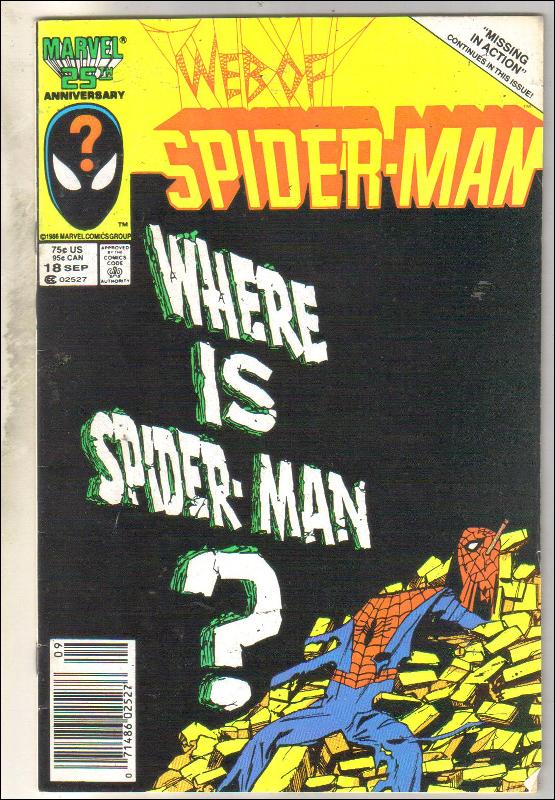 Web of Spider-man #18 comic book fine 6.0