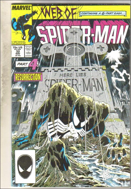 Web of Spider-man #32 comic book near mint 9.4