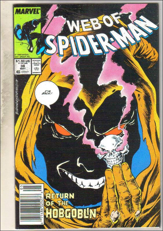 Web of Spider-man #38 comic book near mint 9.4