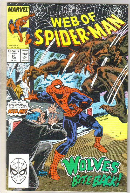 Web of Spider-man #51 comic book mint 9.8