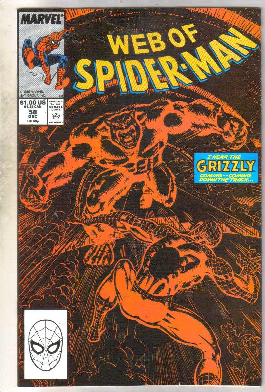 Web of Spider-man #54 comic book near mint 9.4