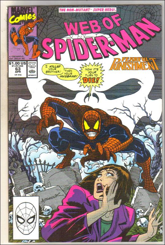 Web of Spider-man #63 comic book near mint 9.4