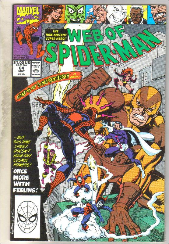 Web of Spider-man #64 comic book near mint 9.4