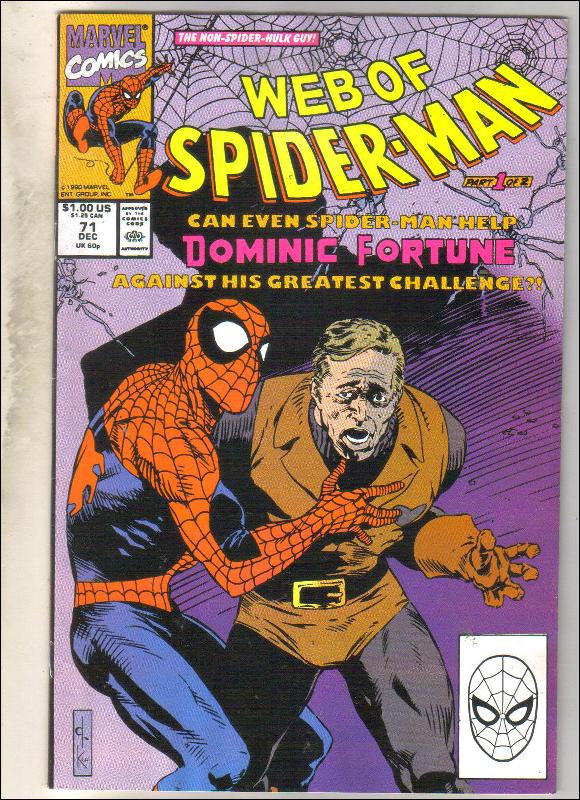 Web of Spider-man #71comic book near mint 9.4