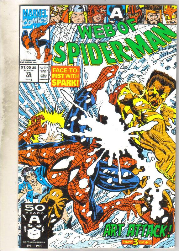 Web of Spider-man #75 comic book near mint 9.4